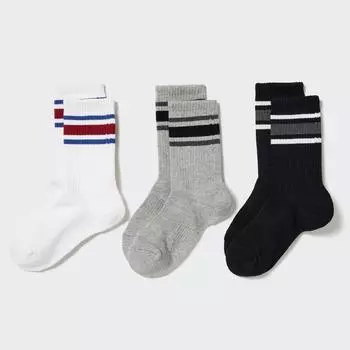 UNIQLO ДЕТСКИЕ НОСКИ 3P ЛИНИЯ