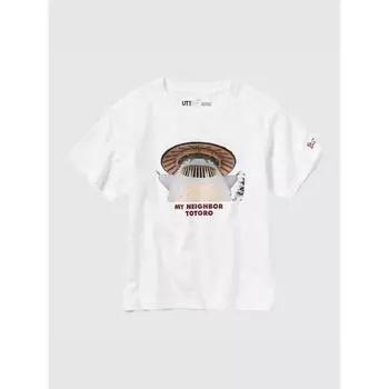 Uniqlo Футболка с коротким рукавом от Kids Studio Ghibli UT Graphic E 00 WHITE/KIDS 100