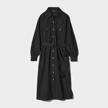 Uniqlo Хлопковое платье-рубашка