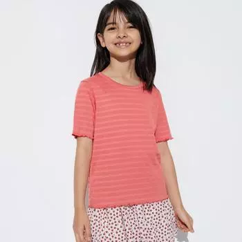 UNIQLO JAPAN GIRLS Мягкая футболка с короткими рукавами
