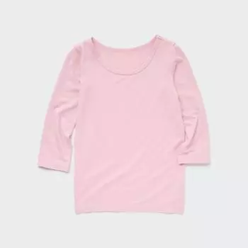UNIQLO JAPAN HEATTECH С ДЛИННЫМ РУКАВОМ И ШЕЙКОЙ 10 PINK/80