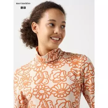 Uniqlo Japan HeatTech TurTleneck T 23 ORANGE/XS