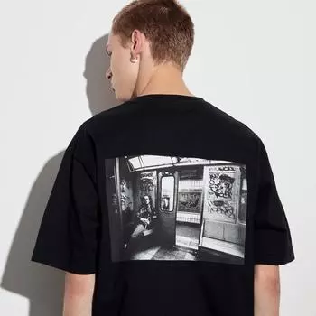 UNIQLO JAPAN Keith Haring Subway Drawing UT Графическая футболка свободного кроя с короткими рукавами