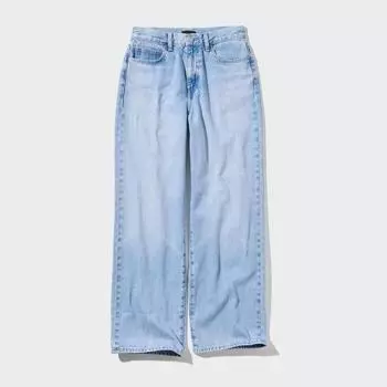 UNIQLO JAPAN широкие прямые джинсы длиной 81,5 см.