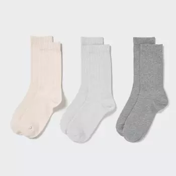 UNIQLO обычные носки 3P для губ