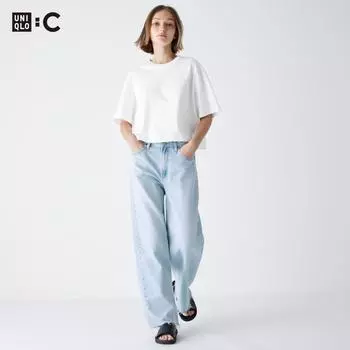 UNIQLO широкие прямые джинсы