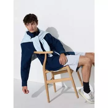 Uniqlo Stretch Easy Short Брюки из ткани сирсакер 64 BLUE/UNISEX XS