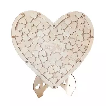 Unique Alternative Wood Wedding Guest Book Registry Drop Box Frame Cards