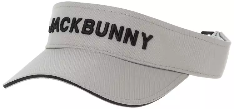 Unisex Sun Visor Hat Golf FR [Jack Bunny] (Brand Logo/Size Adjustable) / / 262-4187201 020_Gray