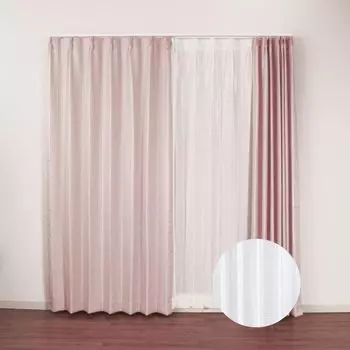 Univer Drape Lace Luster Width Length 178cm Width 100cm x Length Pack of 4 & Set, Pink, 100cm, (Lace 176cm), розовый