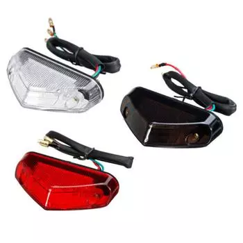 Universal 12LED Motorcycle Light Bar Strip Headlight Brake Stop Taillight Rear Stop Light DRL Indicators For Dirt Bikes Quads белый