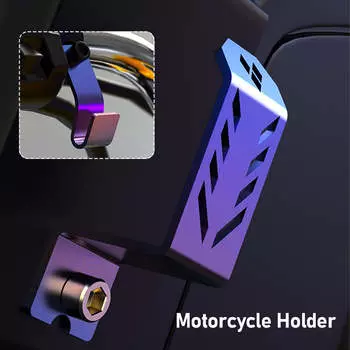 Universal 1Pc Motorcycle Rearview Mirror Headlight Mounting Spotlight Signal Lamp Bracket Hook Oil Pot Lid Fixed Bracket Mount