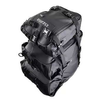 Universal 20L Motorcycle Rear Tail Seat Bag Pack Shoulder Bag Waterproof Black