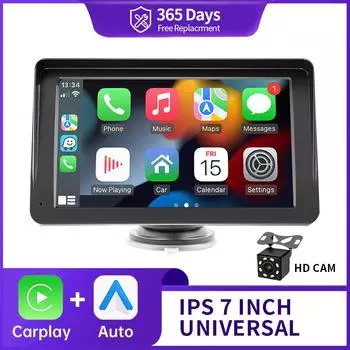 Универсальный 2din 7-дюймовый беспроводной Carplay Android Auto Car Radio Мультимедиа Видео Стерео Bluetooth GPS Авторадио Для Benz BMW VW KIA
