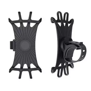 Universal Bicycle Phone Holder For iPhone Samsung Motorcycle Mobile Cellphone Holder Bike Handlebar Clip Stand GPS Mount Bracket чёрный
