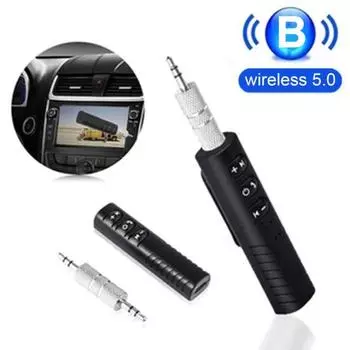 Универсальный Bluetooth-совместимый приемник Hands-Free с шумоподавлением и разъемом AUX 3,5 мм, перезаряжаемый мини-беспроводной аудио