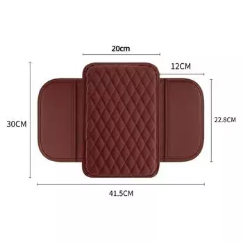Universal Car Center Console Protector Cover Pad Armrest Cushion with Pocket Arm Rest Mat Elbow Support Storage Box серый