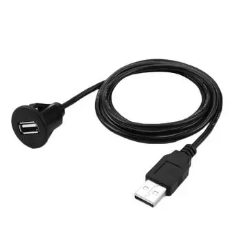 Universal Car Dash Flush Mount USB 2.0 Male to Female Cable Extension Panel High-speed Data Transmission Performance CHINA
