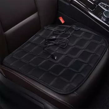 Universal Car Heatable Seat Cushion Winter Single Piece Short Plush Seat Cushion Three Piece Set Auto Interior Accessories