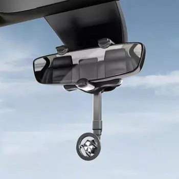 Universal Car Rearview Mirror Magnetic Phone Holder Rotation Accessories Navigation Degree Bracket 360 Car Adjustable GPS J9M7