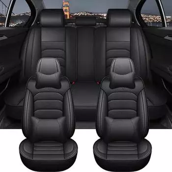 Universal Car Seat Cover for VW Golf Passat CC Touran Tiguan Toureg Touareg Phaeton T-ROC Car Accessories Pu Leather
