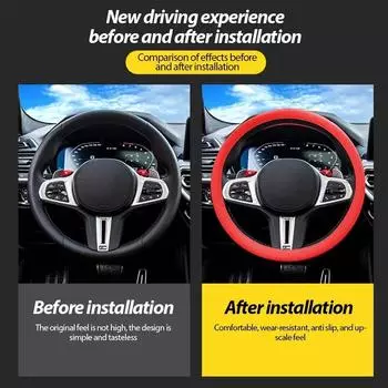 Universal Car Silicone Steering Wheel Cover Elastic Non-Slip Soft Multi Color Auto Decoration Internal Covers Accessories серый