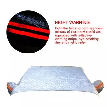 Universal Car Windshield Mirror Reflective Bar Cover Sun Shade Protector Winter Snow Ice Rain Dust Frost Guard Aluminium Film серебряный