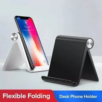 Universal Desktop Mobile Phone Holder Stand For IPhone IPad Adjustable Tablet Foldable Table Cell Phone Desk Stand Mount Holder чёрный