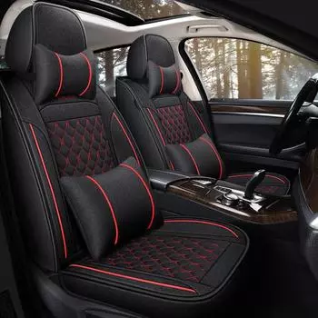 Universal Flax Car Seat Cover for SKODA All Models Octavia Kodiaq Superb Wagon Fabia Rapid Yeti Combi Karop Accessories Interior