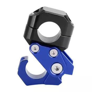 Universal Foldable Hook Helmet Luggage Hanger for 0.86in Motorcycle Handlebar Fit for YamahaBlue синий