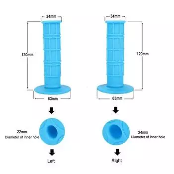 Universal Handle Grips Dirt Pit Bike Motorcycle Motocross Motorbike Handle Bar Grips For CRF YZF KXF SXF SSR SDG BSE оранжевый