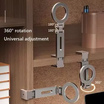 Universal Magnetic Phone Holder Travel Essentials Flexible Rotation Adjustable Hands-Free Airplane Phone Mount Train Seat Stand