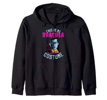 Universal Monsters Это мой костюм Дракулы с капюшоном на молнии чёрный