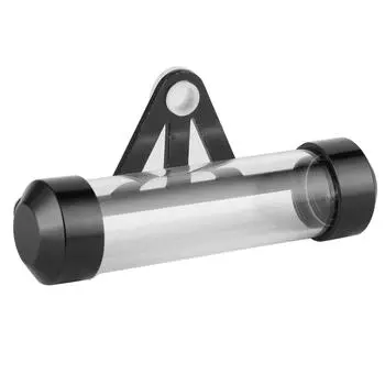 Universal Motorcycle Cylindrical Tube Tax Disc Frame License Holders Storage CylinderSilver чёрный