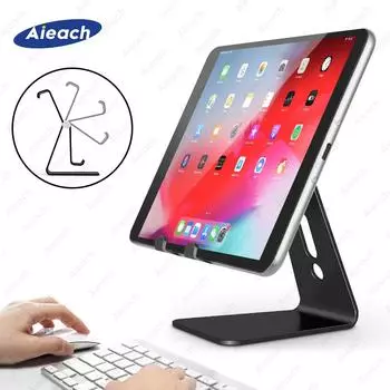 Universal Phone Tablet Desktop Stand For iPad 7.9 9.7 10.5 11 inch Metal Rotation Tablet Holder For Samsung Xiaomi Huawei Tablet чёрный