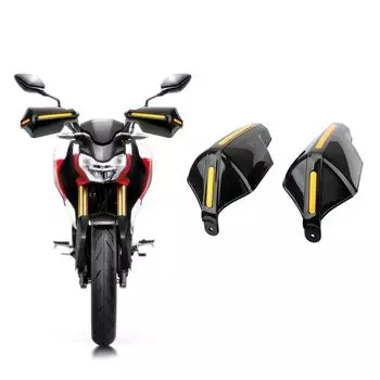 Universal Protection Gear 1Pair Handlebar HandGuards Motorcycle Hand Guard Handle Protector Shield Windproof чёрный