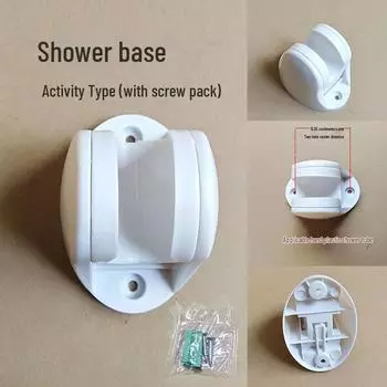Universal Shower Head Set: Three-Piece Plastic for Water Heaters
