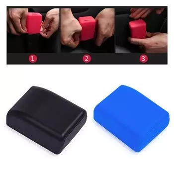 Universal Silicone Car Safety Seat Belt Buckle Buckle Clip Dust Prevention Protector Interior Button Case Anti-Scratch Cover чёрный