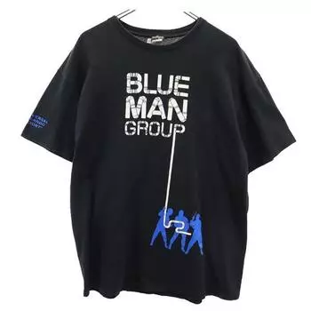 UNIVERSAL STUDIOS BLUE MAN GROUP 90s Old Blue Man Group Print Short sleeve T-shirt Men s Used