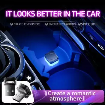 Universal USB Car Interior Ambient Atmosphere Light Reading Accessories Signal Decorations LED Lamp Auto Interior Car Light X6K0