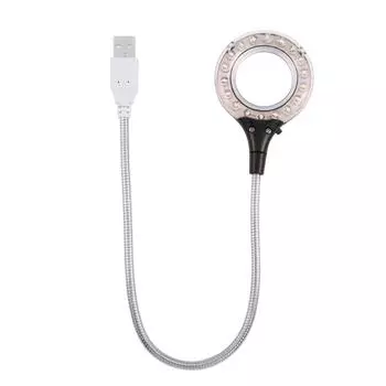 Универсальная портативная USB-лампа высокой яркости 18 шт. светодиодная лампа Blubs Light для ПК-ноутбука черного цвета чёрный