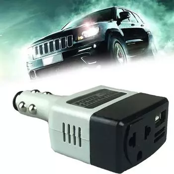 Универсальный 12 В/24 В до 220 В USB автомобильный мобильный источник питания автомобильный преобразователь силовой трансформатор зарядный адаптер для мобильных телефонов зелёный