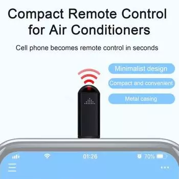 Универсальный адаптер дистанционного управления Smart Инфракрасный интерфейс Type-C/USB/8-контактный адаптер управления через приложение для ТВ-кондиционера