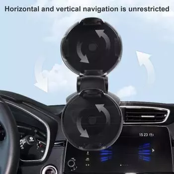 Универсальный автомобильный держатель телефона Yousheng для лобового стекла, приборная панель, мобильная стойка с поворотом на 360 градусов, защитная ручка, регулируемый кронштейн для оптимального просмотра чёрный