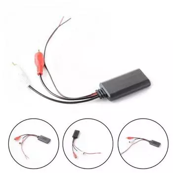Универсальный автомобильный RCA USB адаптер беспроводной Bluetooth приемник домашнее медиа AUX Bluetooth аудио устройство для BMW Pioneer чёрный