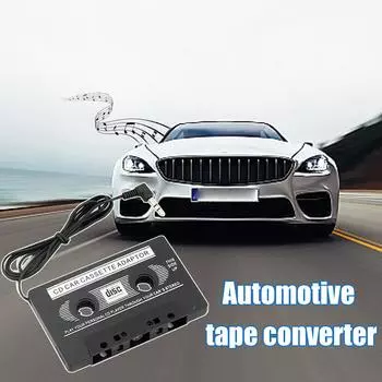 Универсальный кассетный адаптер Bluetooth 5.0, конвертер, автомобильная аудиокассета, для Aux-стерео, музыкальный адаптер, кассета, автомобильная кассета чёрный