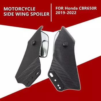 Универсальный спойлер для мотоцикла, обтекатель, крыло для Yamaha R3, аэродинамические крылышки с зеркалом заднего вида для Honda CBR650R ABS Carbon