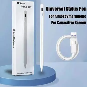 Универсальный стилус для Android IOS Windows емкостный экран сенсорная ручка для iPad Apple Pencil для Huawei Xiaomi Tablet Pen белый