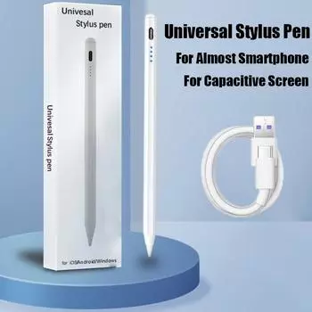 Универсальный стилус для Android IOS Windows емкостный экран сенсорная ручка для iPad Apple Pencil для Huawei Xiaomi Tablet Pen белый