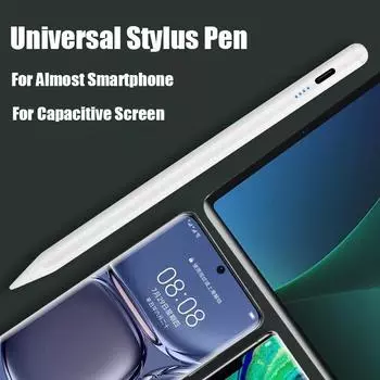 Универсальный стилус для Android IOS Windows емкостный экран сенсорная ручка для iPad Apple Pencil для Huawei Xiaomi Tablet Pen белый
